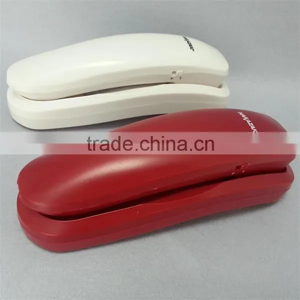 Red Color Wall Mount Corded Bathroom or Guest Room Slim Wall Telephone photo-4