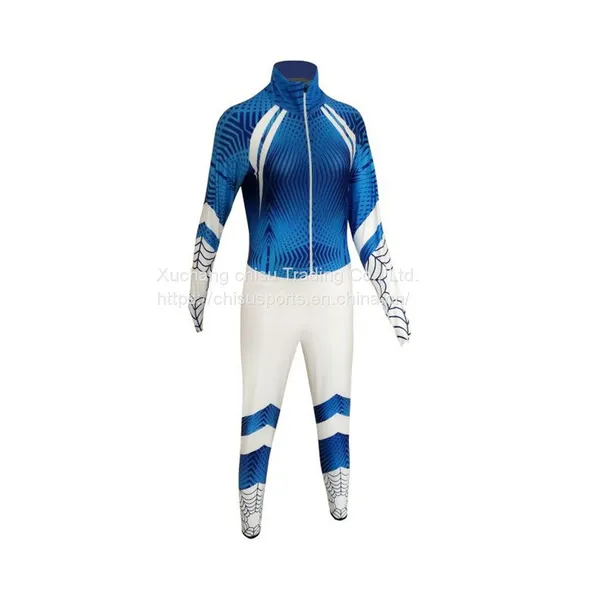 Custom Design One Piece Zipper Long Sleeve Short Track Ice Speed Skating Skin Suit Racing Suits Short Track Skating Suit