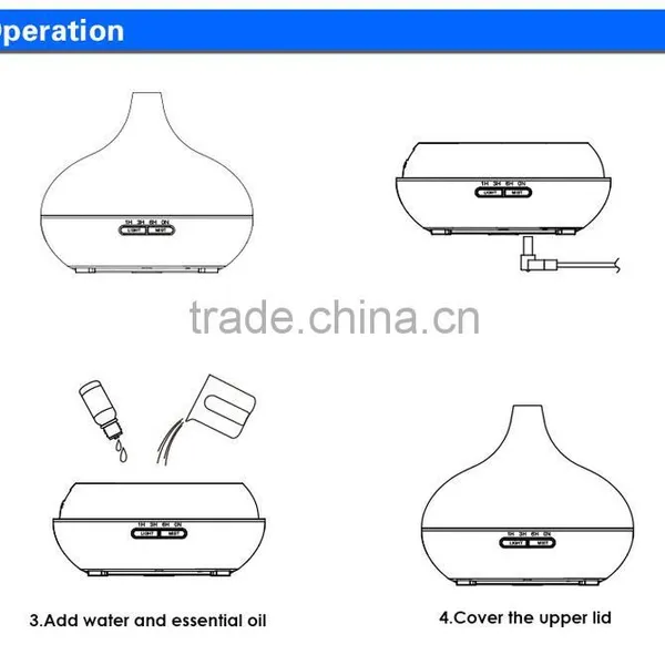 Diffuser Ultrasonic Arome Restaurant Menu Candle Diffusers for Essential Oils photo-6