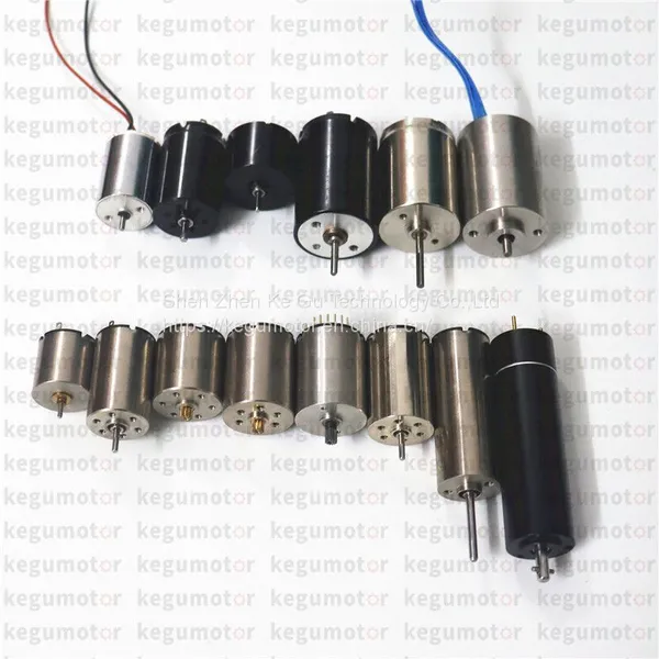 12v Brushed Coreless Motor 17mm Ball Bearing Magnetic dc Motor for Robots Tattoo Pen and Nail Drill