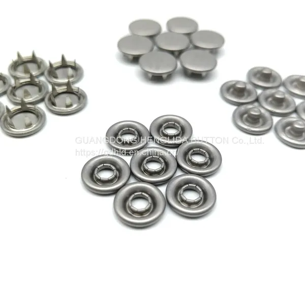 HLD Factory Wholesale Color BRASS&SS 16L 18L Cap Prong Snap Button for Clothes photo-4