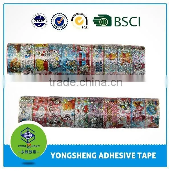 Stationery Tape With Different Patterns Used for School and Office