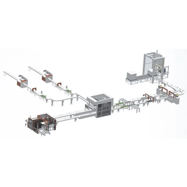 Logistics Industrybox and Palletizing Production Line Beverage Industrypacking and Palletizing Linkage Line