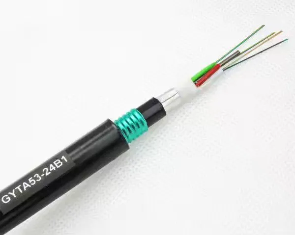 Stranded Loose Tube Armored Cable Duct 36 Core GYTA53 Single Mode Fiber Optic Cable OS2 G652D Outdoor Cable photo-2