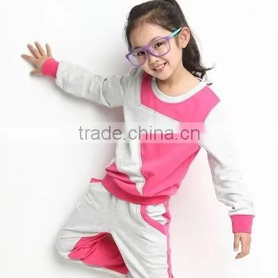 Children Sports Wear Plain T-Shirt and Sport Pants / Wholesale Clothing Made in China Jiangxi Nanchang Factory photo-4