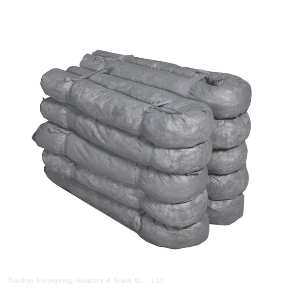 Universal Absorbing Snake For Machinery Oil Containment Super Absorbent Socks Meltblown Grey