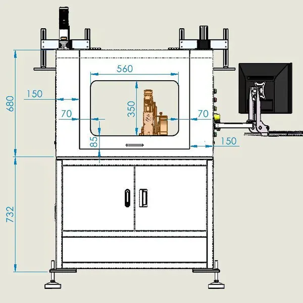 Online Automatic Vision Following Dispensing Machine