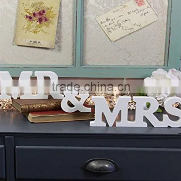 MR & MRS Wooden Letters Wedding Decoration photo-2