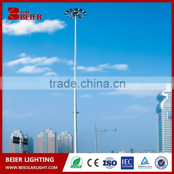 30m High Mast Light 400W High Pressure Sodium Lamp Installed in Airport Highway Plaza photo-3