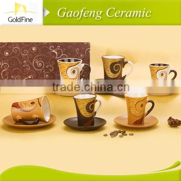 Coffee Cup and Saucer ,ceramic Mug