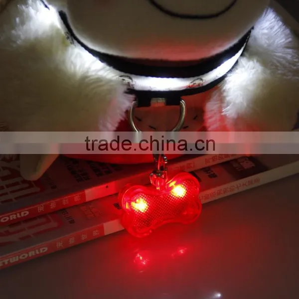 Anti-losing Pet Supplies Led Light Pendants Bone Shaped Dog Tags photo-6