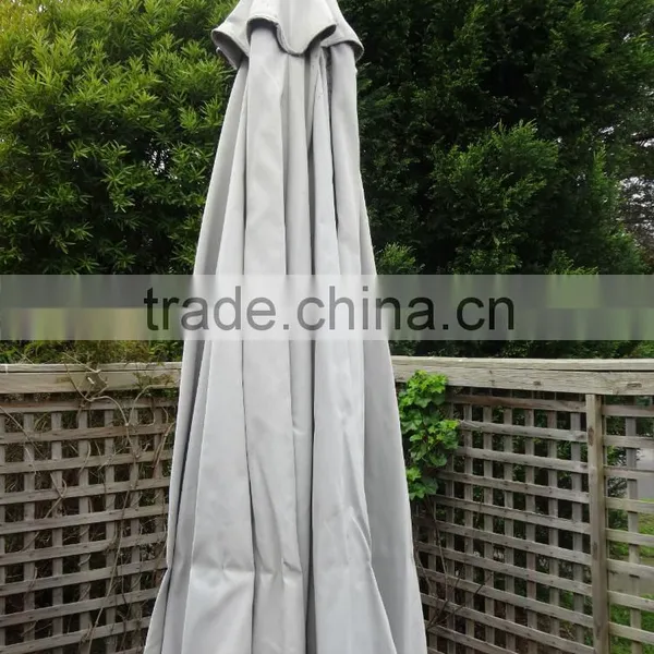 2.7m Wooden Outdoor Umbrella for Garden Patio Market Shade With Base photo-3