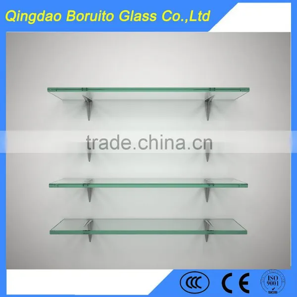 3-12mm Irregular Bathroom Corner Shelf Glass photo-6