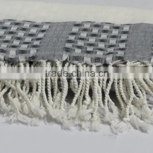 Handloom Turkish Hammam Towel Absorbent Peshtemal Indian Fouta Bath Towels photo-3