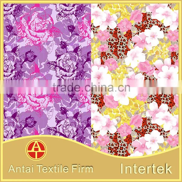 High Quality Custom Flower Printing Lycra Swimwear Fabric/printed Fabric for Ladie's Underwear and Garment photo-5