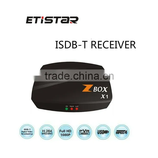 HD Digital ISDB-T Set Top Box USB2.0 Plastic Case ISDB-T TV Receiver Box