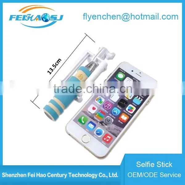 2015 Zoom Fashion Selfie Stick Wholesale Selfie Stick Mini Colorful Monopod for Smartphone photo-4