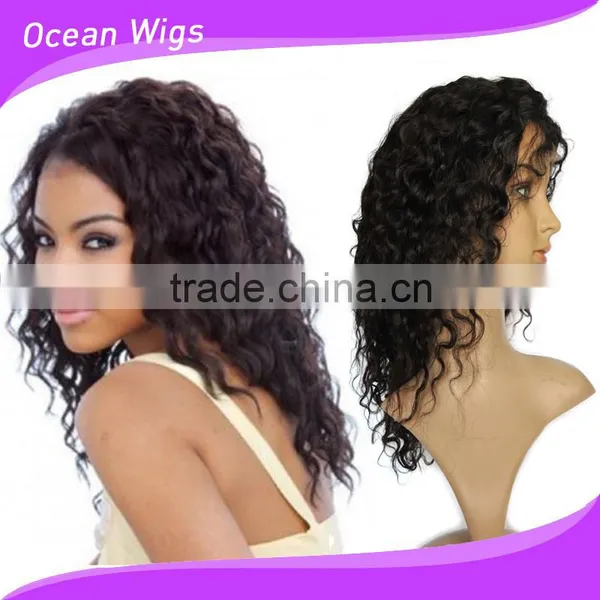 Long Curly Wigs For Black Women, Malaysian Human Hair Kinky Curly Full Lace Wigs photo-4