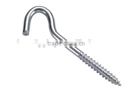 Steel Electric Galvanized Screw Hook Q Hook in China Cabinet Rigging Hardware photo-5