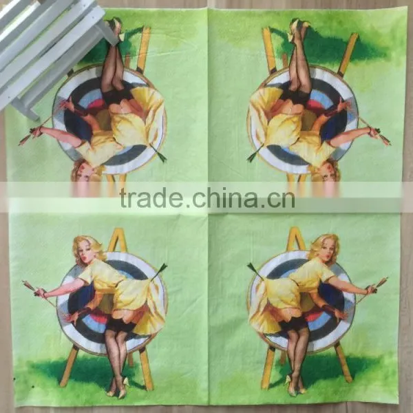 Manufacture Bar Drink 3PLY Paper Napkins With Custom Printing Logo photo-3