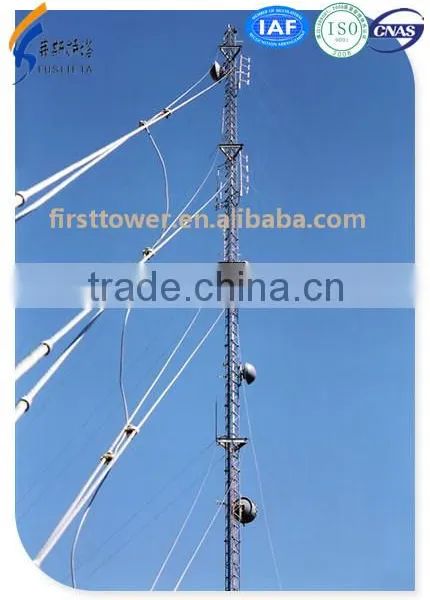 Telecommunication Antenna Guyed Mast Steel Tower With Lowest Price photo-3