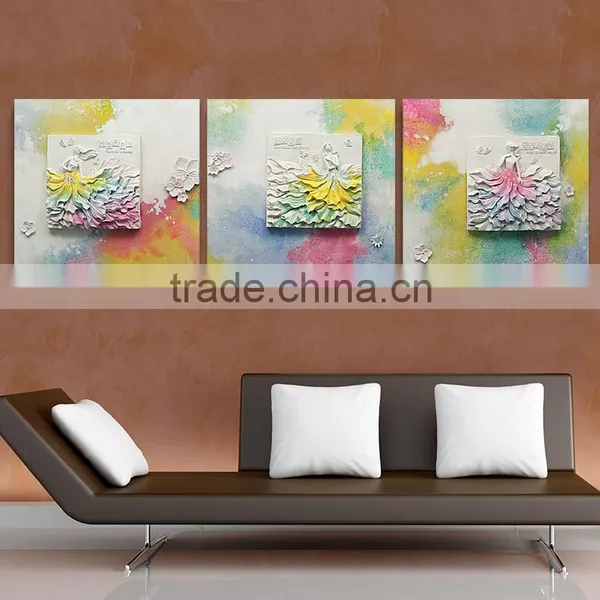 Decorative Art Handmade Oil Painting On Canvas Love Handmade Oil Painting