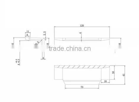 120x16 Red High-polymers Elevator Guide Shoe Liner in Elevator Parts photo-2