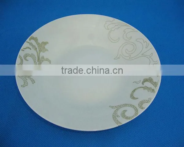 Nice Printing Cheap Ceramic Soup Plate , Cheap Porcelain Deep Plate, Ceramic Dishes photo-2
