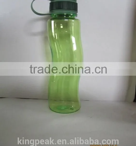 750ml Unique Design Plastic Portable Sport Water Bottle/Plastic Travel Water Bottle/Plastic Ourdoor Sports Water Bottle