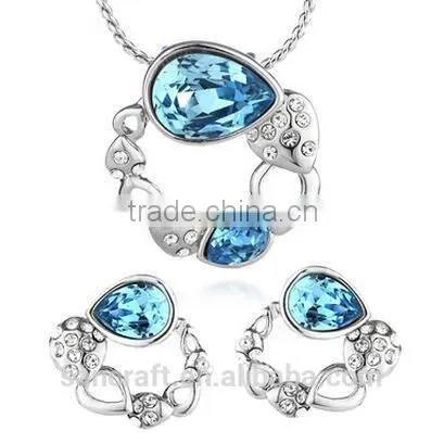 Victoria's Love Grace Austrian Crystal Big Fashion African Jewelry Sets Dubai
