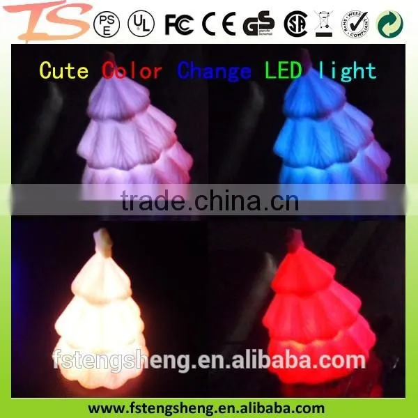 Plastic Color Changing LED Christmas Tree Decor Lamp Night Light photo-4