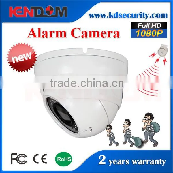 Kendom Brand Unique Alarm Dome Camera Metal Case 1080P AHD Vandalproof 2 Megapixel Dome Alarm Siren Camera IP photo-2