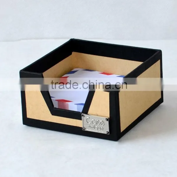 Kraft Paper Memo Holder Note Pad Storage Box photo-2