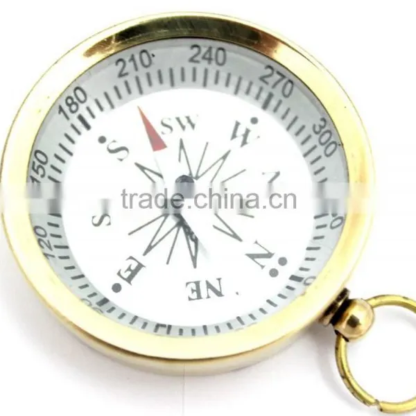 Brass Pocket Compass Camping & Hiking Compass- Pendant Compass 13311 photo-3
