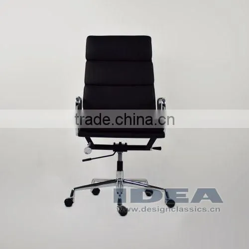 Replica Charles Soft Pad Office Chair - Black Color Genuine Leather photo-2