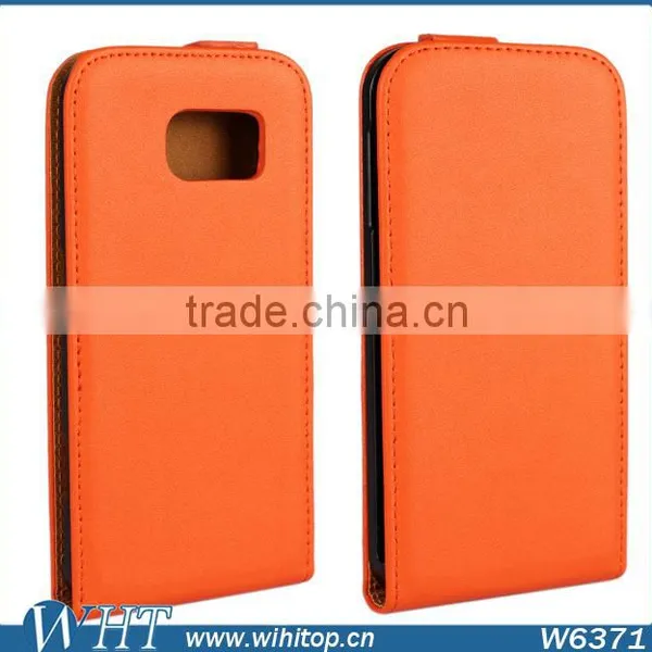 Magnetic Vertical Style Magnetic Flip Genuine Leather Case for Samsung Galaxy S6 G9200 photo-6