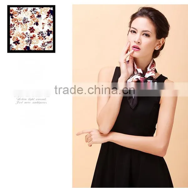 100% Silk Twill Fabric Digital Print Silk Scarf Silk Scarves / Kerchief /headband/hijab photo-5