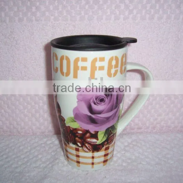 19oz Nice Decoration New Bone China Travel Mug