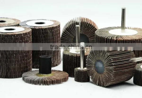 Hardware Importer Concrete Diamond Fiber Siliconed Grinding Flap Wheel With Shaft photo-5