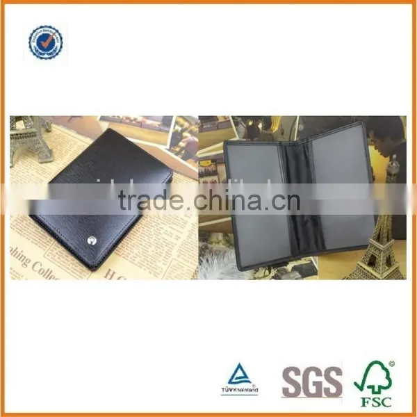 Direct Factory Sale Leather Passport Holder/cheque Holder/leather Passport Holder With Custom Logo photo-2