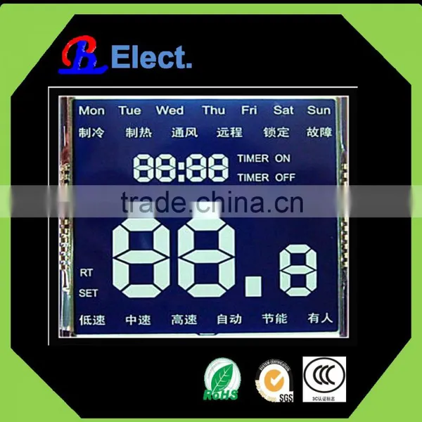 Positive Segment Character Temperature Control System Lcd Display,temperature Sensor Lcd,air-condition