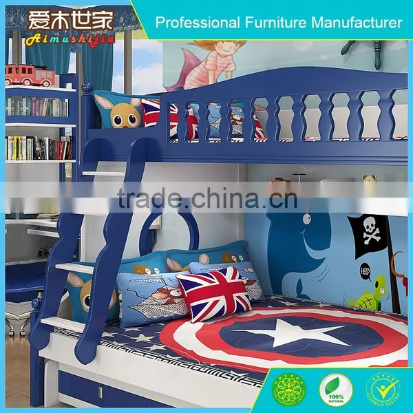Popular Pull Dow Children Bunk Bed With Queen Size photo-2