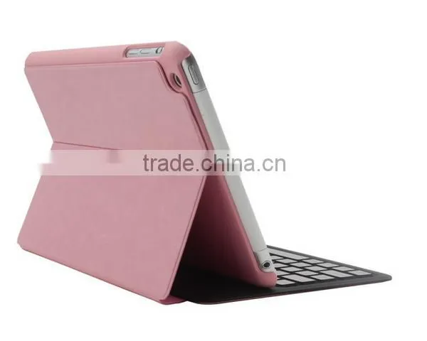 Ultra-thin Bluetooth Keyboard With Leather Cover Case for IPad Mini photo-3