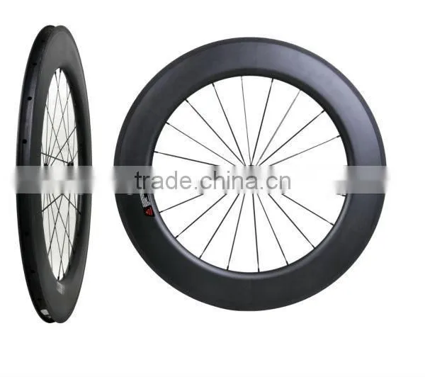 Super light carbon road bike rim 88mm road bike carbon rim wheel, 700c carbon clincher 88mm road rim wheelset