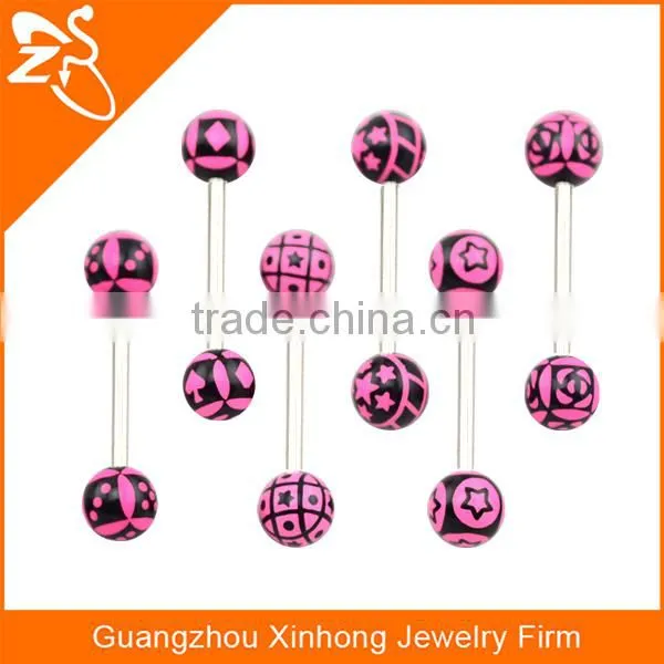 Wholesale Fashion Straight Tongue Ring Piercing Tongue Ring Jewelry for Young Ladies photo-4