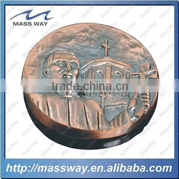 Custom Souvenir Memorial 3D Old Antique Copper Character Coin photo-2