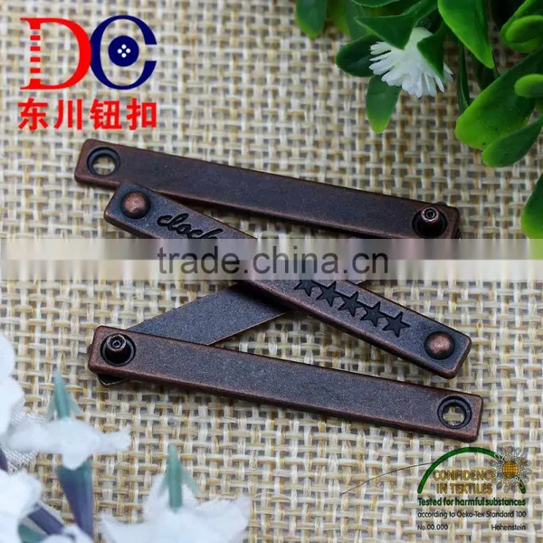 Custom Engraved Logo Metal Plate,Jeans Metal Plates for Jacket and Coat photo-2
