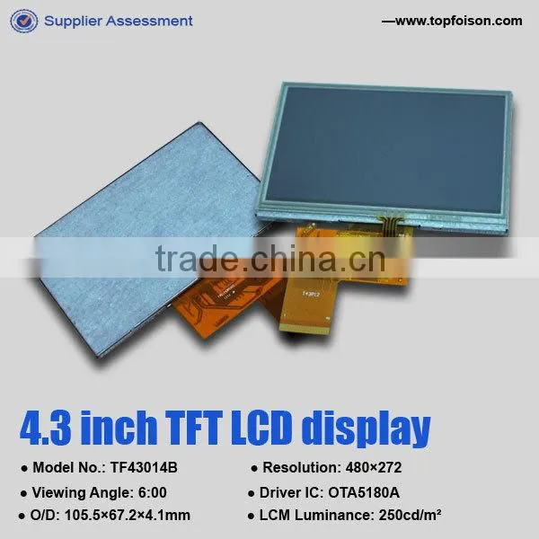 Competitive Price 4.3 Inch 480*272 TFT Lcd Moudle 24bit RGB Interface Touch Screen Panel Quality Choice photo-2