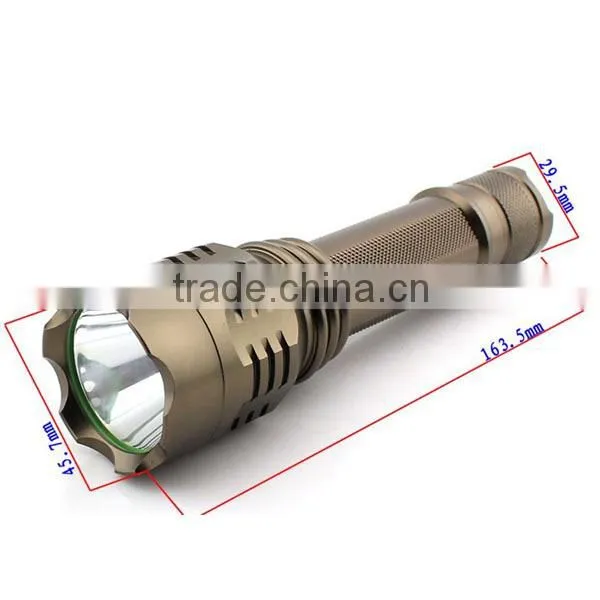 1173 New XM-L T6 LED Aluminum High Power Long Range Hunting Rechargable Torch photo-2