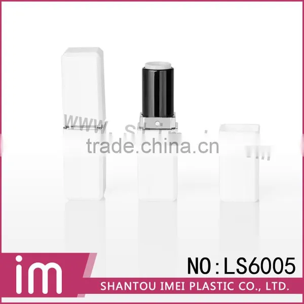 Empty Square Matte Black Lipstick Cosmetic Container photo-2